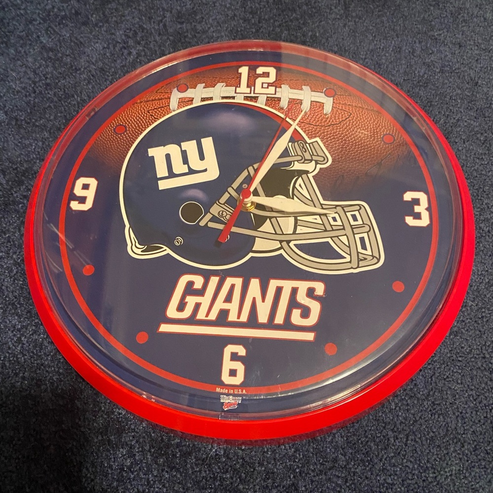 NY Giants Wall Clock